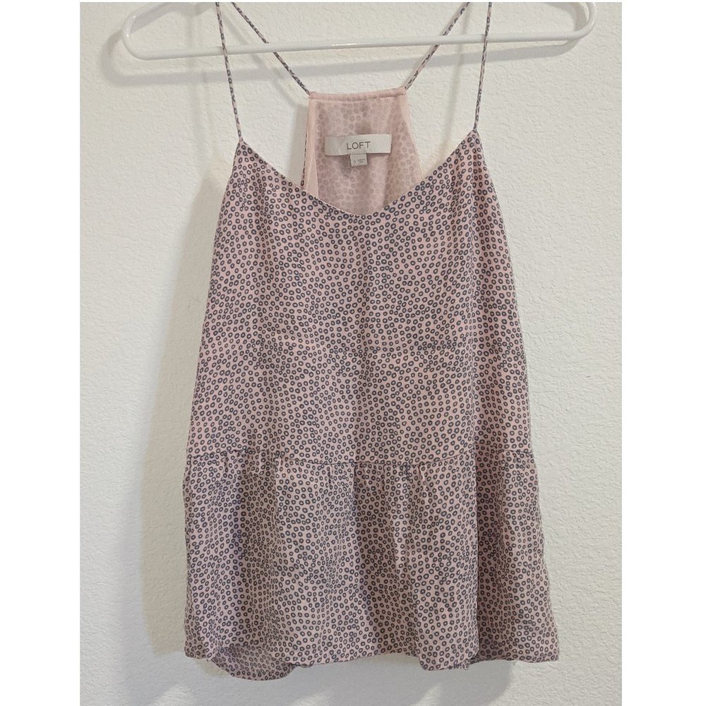 LOFT Peplum Top Sz S EUC